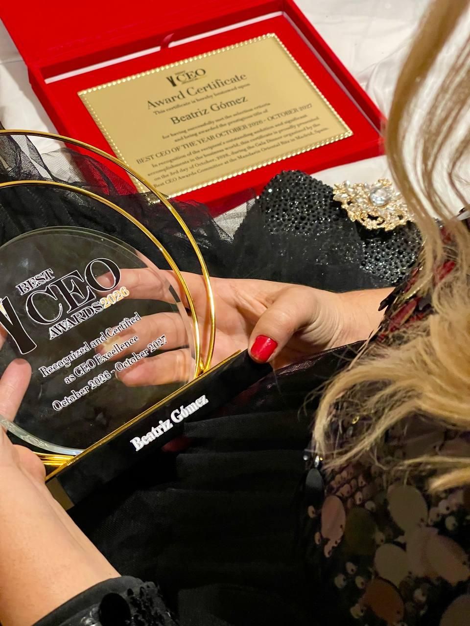 Beatriz Gómez, reconocida con el Best Woman CEO 2026 en la categoría de Medios, Cultura y Comunicación.