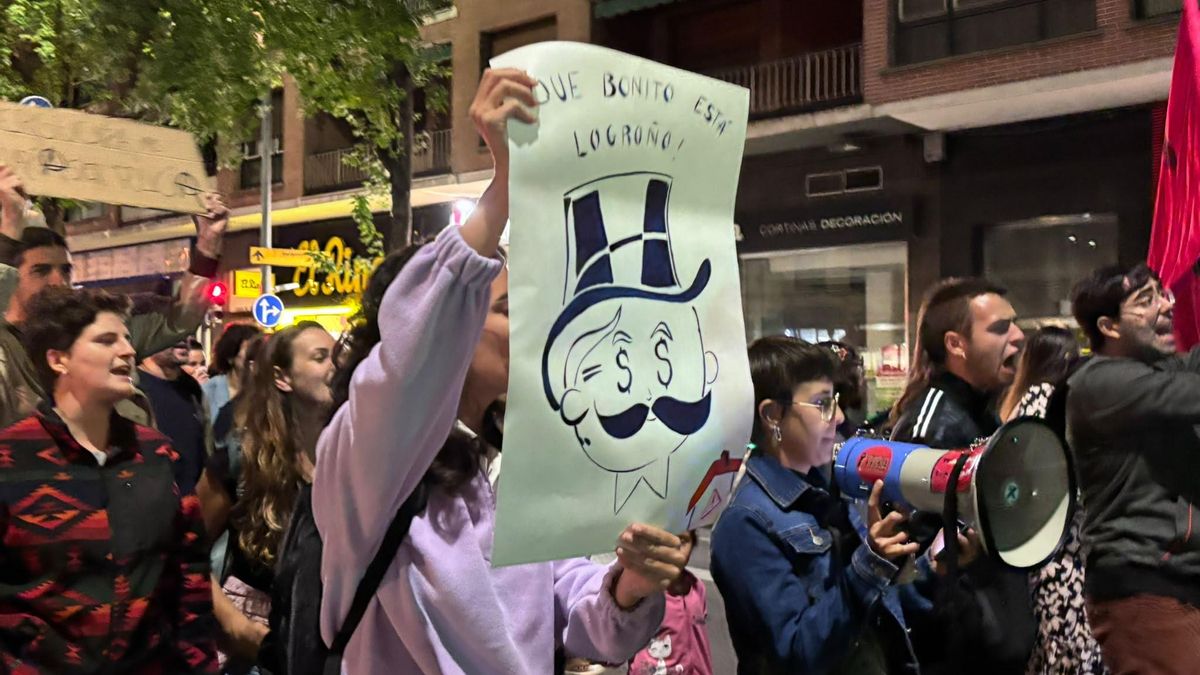 Manifestación por la vivienda en Logroño
