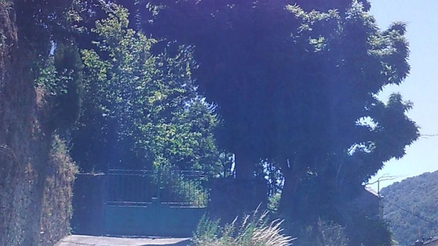 Calle Real de Villablino cortada por una finca particular