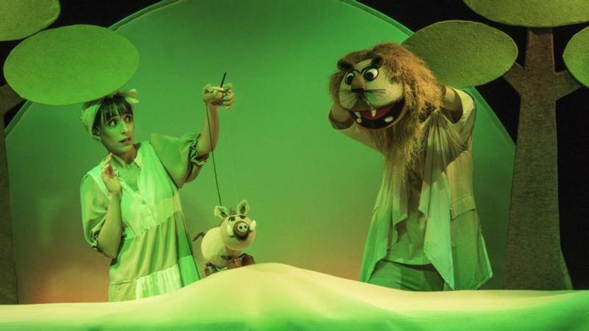 La obra familiar 'Ja Ji Lé, el Cerdito Verde Azul', este fin de semana en el Teatro San Francisco de León