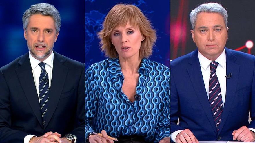 Así ha ido en audiencias el primer día de Franganillo, Carazo y Vallés como nueva tripleta informativa de las 21 horas
