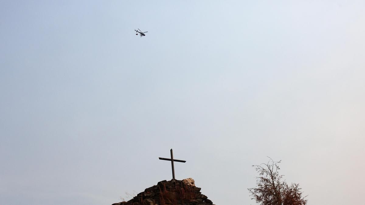 Incendio en Anllares del Sil. 