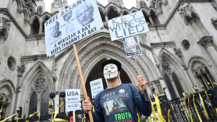 WikiLeaks: manifestaciones en Londres a favor de Assange al inicio de la revisión judicial por el pedido de extradición