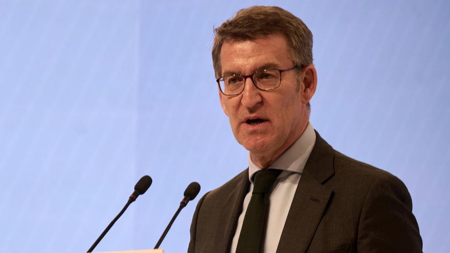El presidente del PP, Alberto Núñez Feijóo.