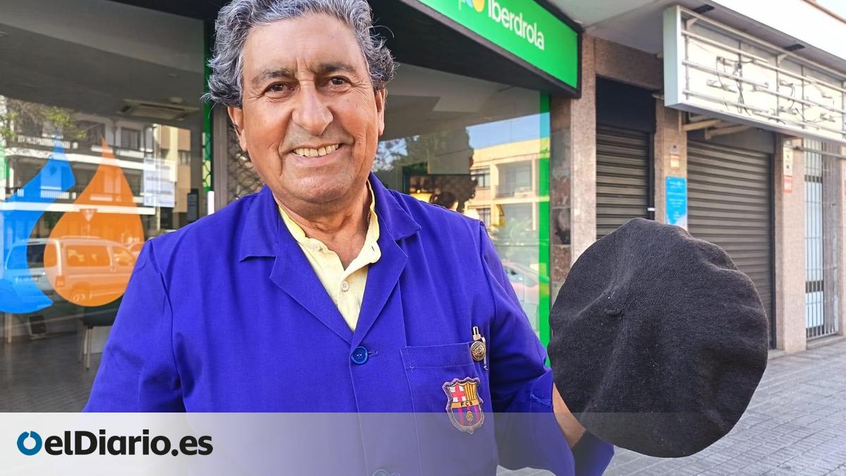 Hilario, el último afilador de Canarias, vino hace 27 años de Argentina