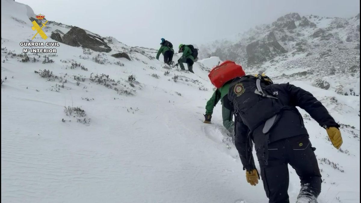 Rescate en Valdezcaray después de una avalancha