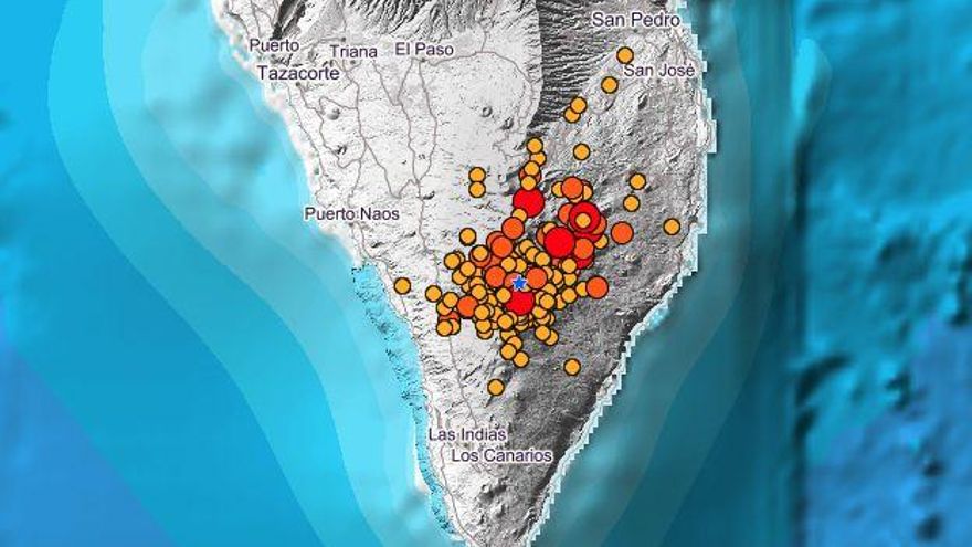 Récord de terremotos en un día en La Palma desde que comenzó la erupción