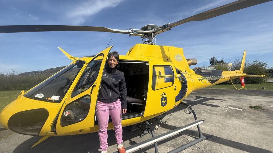 Nati Canto, la primera mujer bombera de Asturias, que lucha para que nadie se muera ejerciendo el oficio