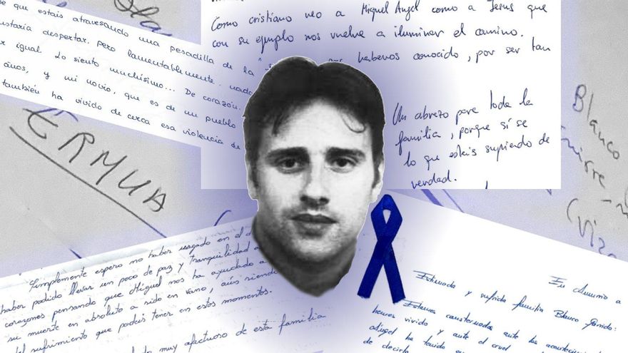 "No estáis solos": ven la luz las cartas de apoyo a la familia de Miguel Ángel Blanco tras su asesinato