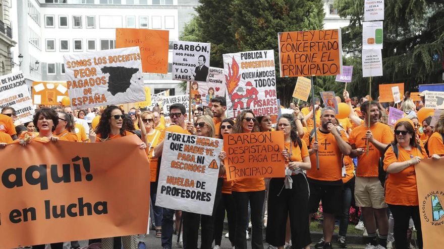 La educación concertada en Asturias se moviliza a las puertas del inicio de curso y el Principado lanza su última oferta