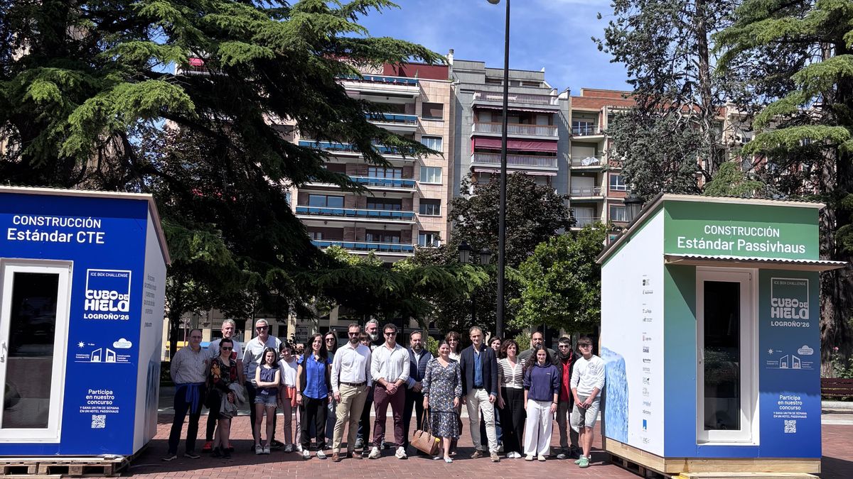 El reto del cubo de hielo llega a Logroño: un experimento real para explicar la eficiencia energética