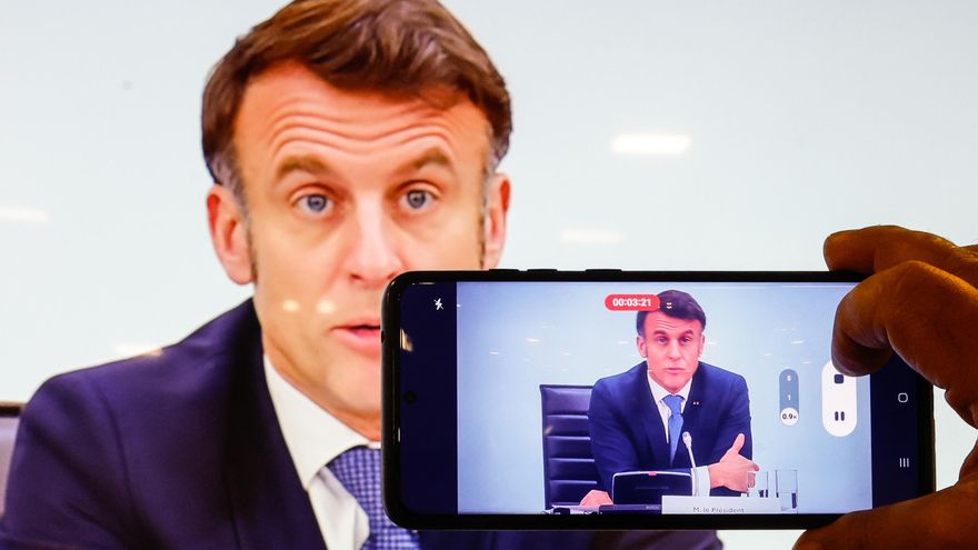 Macron, sobre las negociaciones en Ucrania: "A día de hoy no podemos creer en la palabra de Rusia"