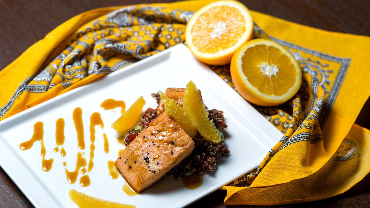 Salmón a la naranja