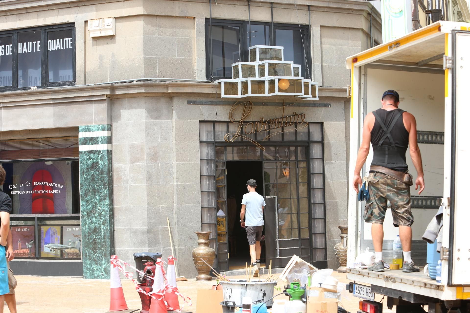 La capital grancanaria se transforma en Casablanca por el rodaje de 'Allied' (Alejandro Ramos)