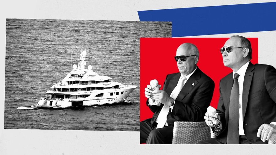 La historia oculta del superyate de lujo detenido en Barcelona propiedad del gran oligarca de la industria militar de Rusia