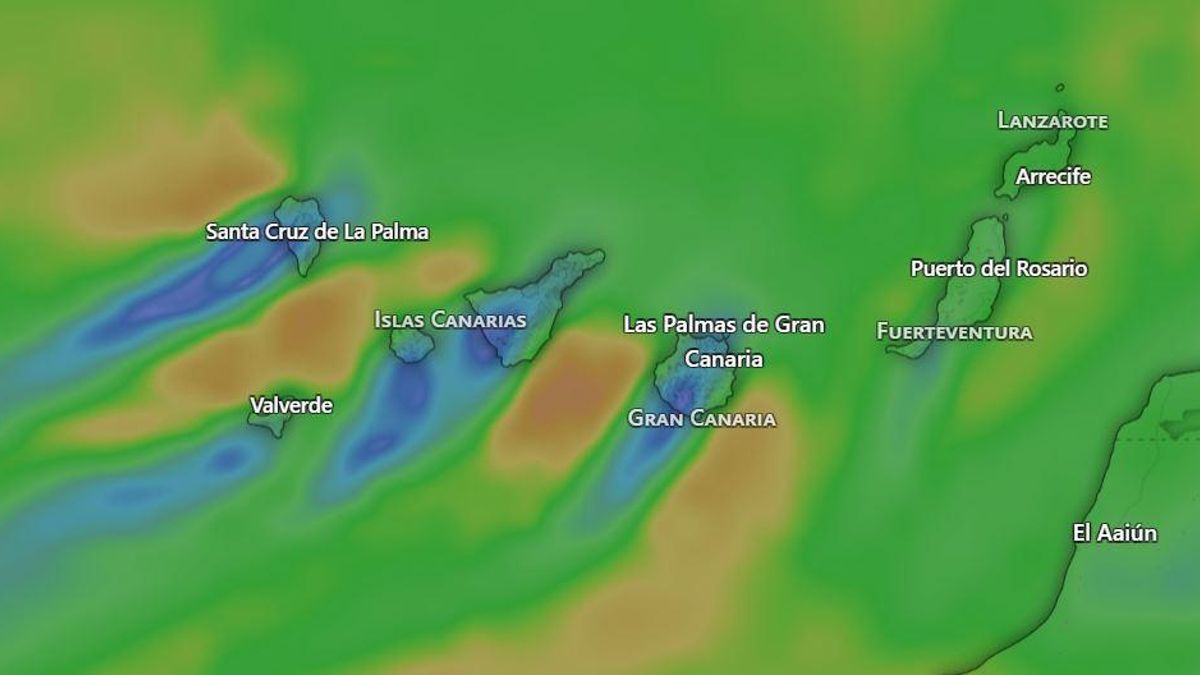 La meteorología adversa en Canarias obliga a la Aemet a seguir activando avisos amarillos y naranjas