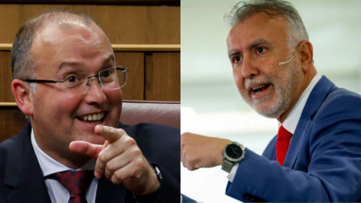 Miguel Tellado, secretario general del PP, y Ángel Víctor Torres, ministro de Política Territorial y Memoria Democrática, del PSOE