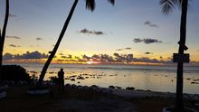 Atardecer en la isla de Nauru.