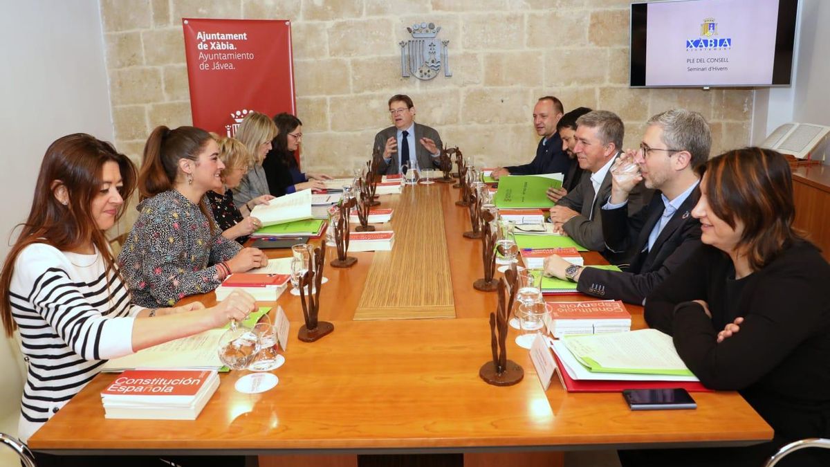 El ple del Consell a Xàbia abans de la pandemia.