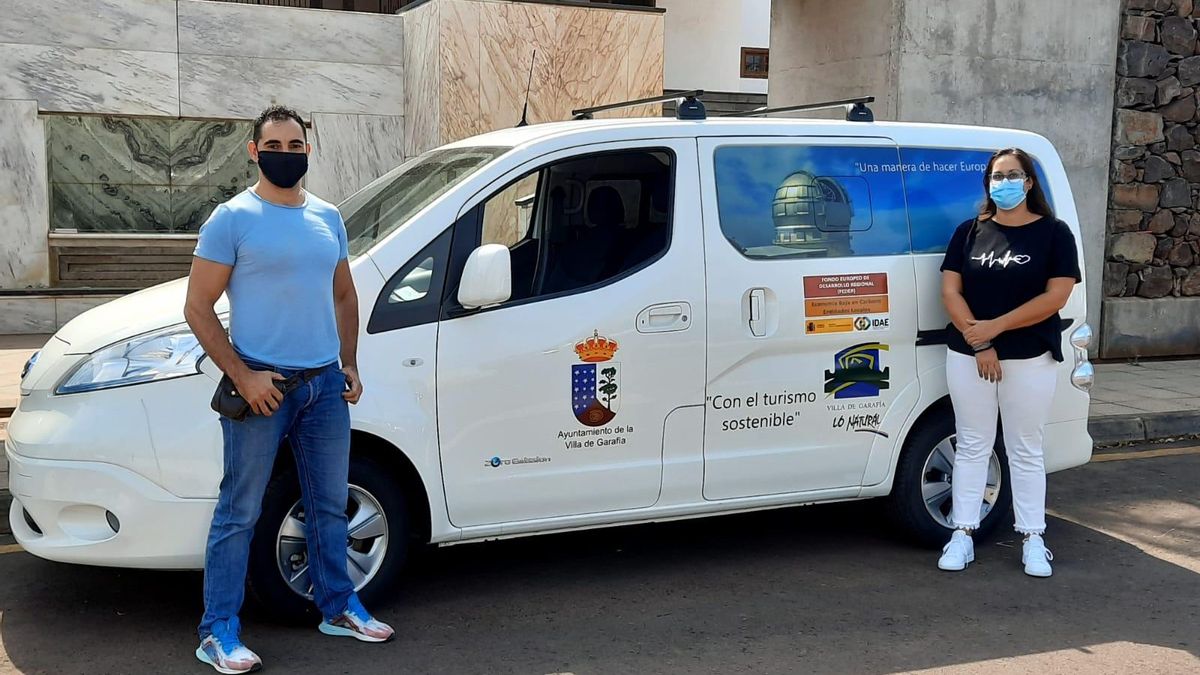 Vehículo eléctrico del Ayuntamiento de Villa de Garafía.