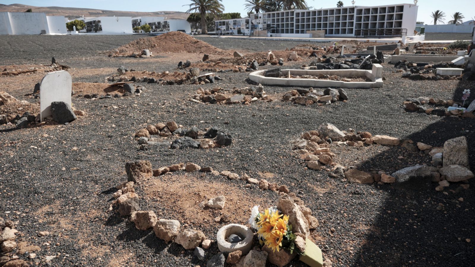 Cementerio de tumbas sin nombre, en Teguise
