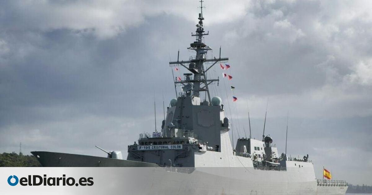 Así es la fragata  Cristóbal Colón , la más avanzada de la Armada española, que va rumbo a Chipre