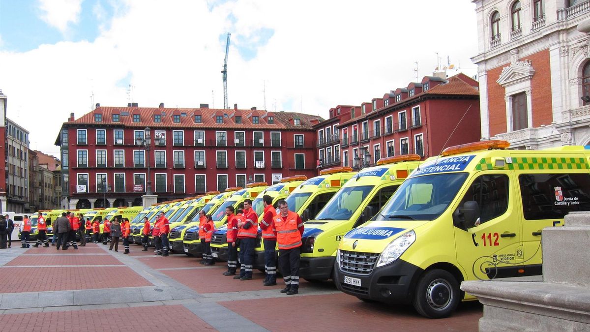Ambulancias de transporte sanitario.