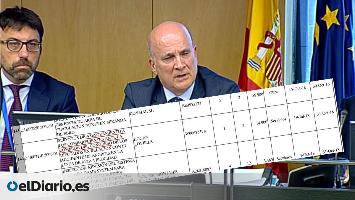 Adif gastó 14.900 euros en "asesorar" a los comparecientes en la comisión de investigación sobre el Alvia