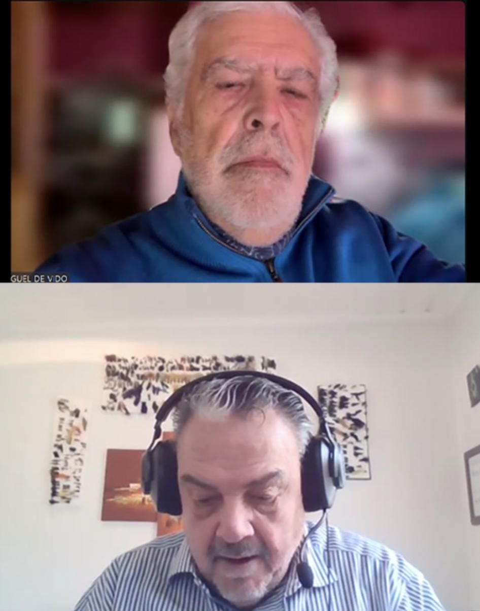 Julio De Vido y Daniel Cameron.