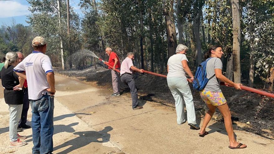 Incendio en La Antigua.