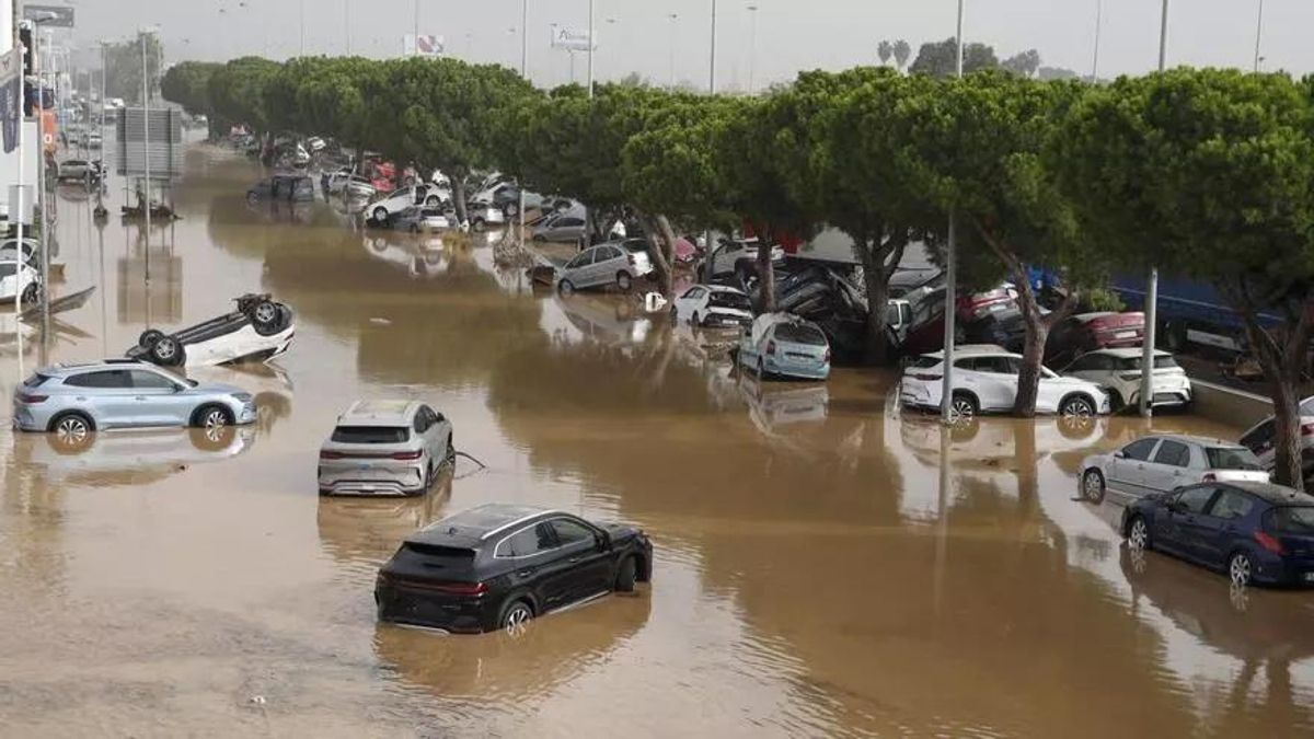 Imagen de las inundaciones en Valencia. EFE
