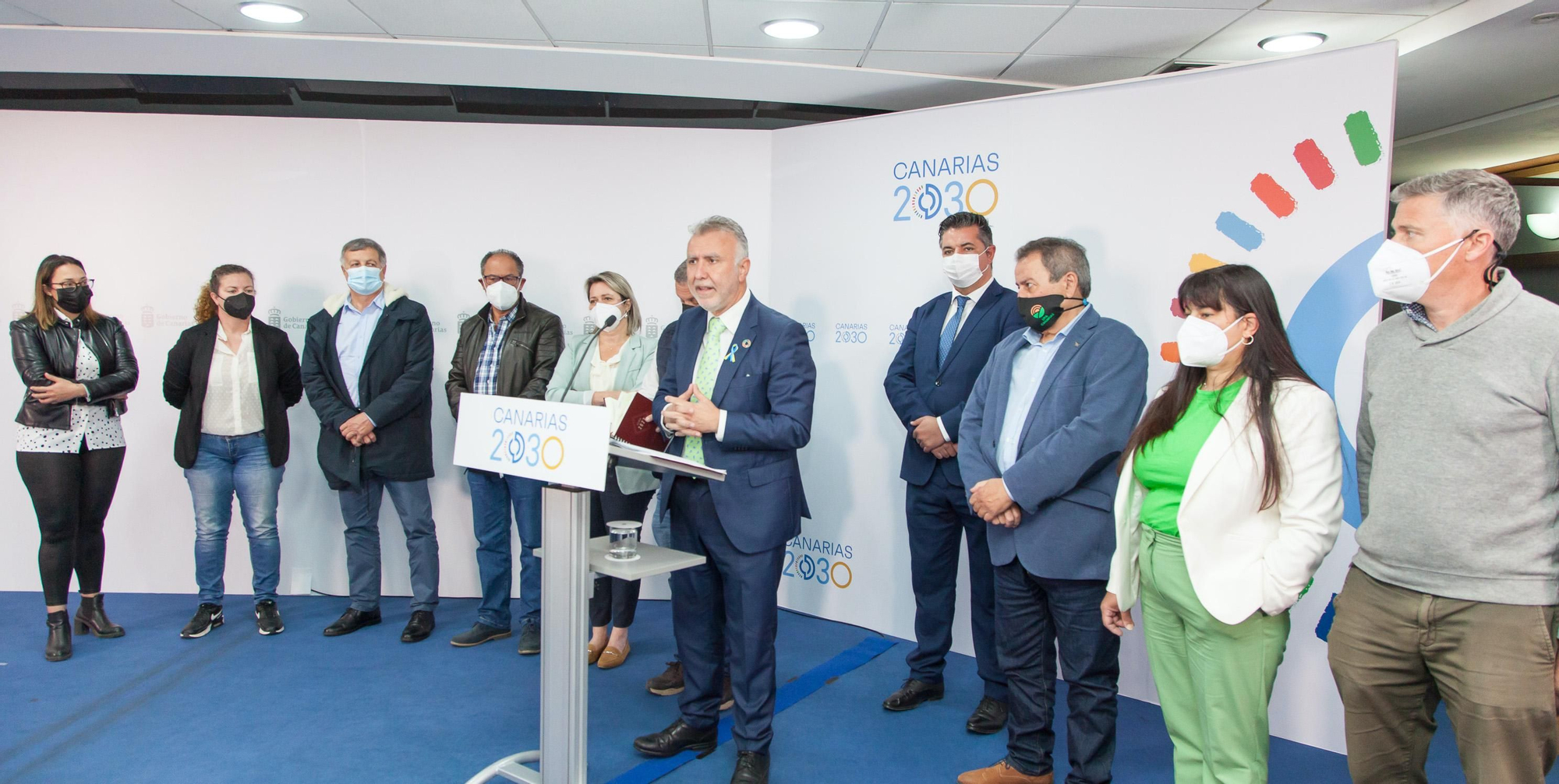 Un momento de la intervención de Ángel Víctor Torres.