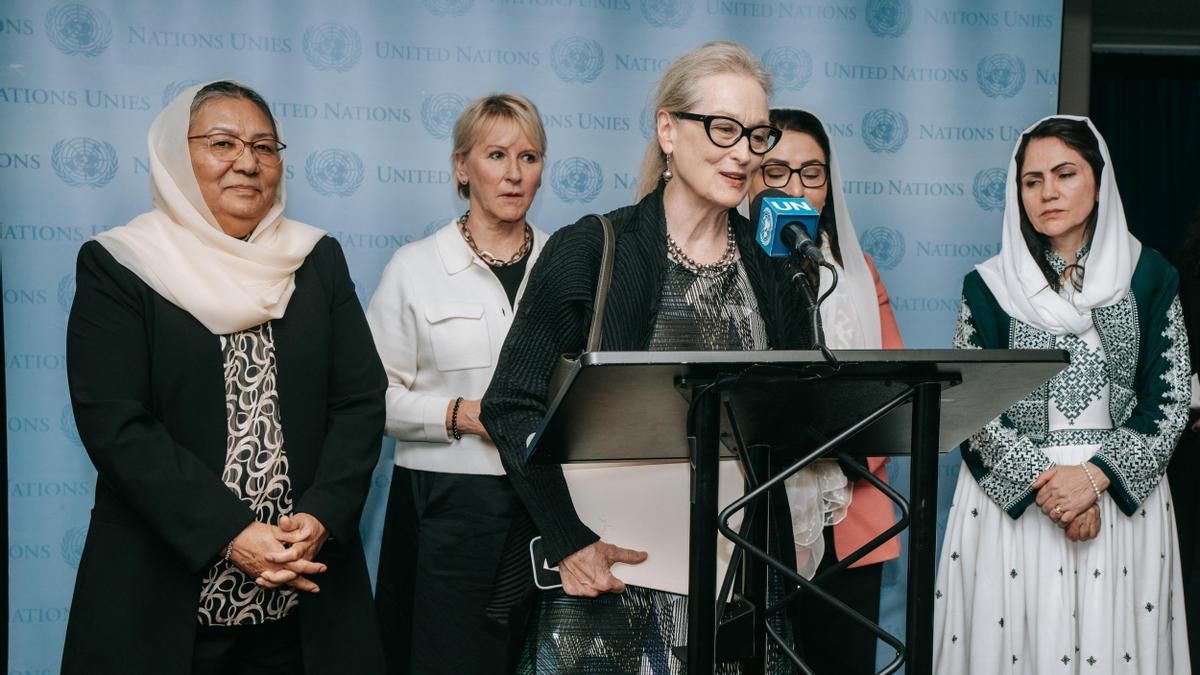 Meryl Streep denuncia ante la ONU la situación de las mujeres en Afganistán: “Una ardilla tiene más derechos que una niña”
