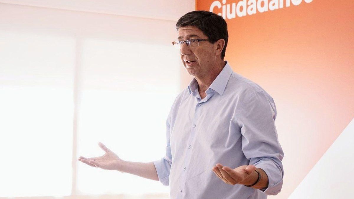 El líder de Cs en Andalucía, Juan Marín, en una imagen de archivo.