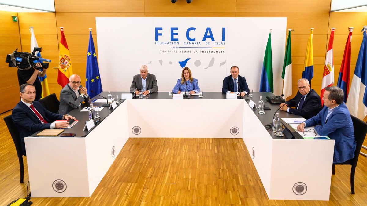 Reunión de la Fecai, este lunes.