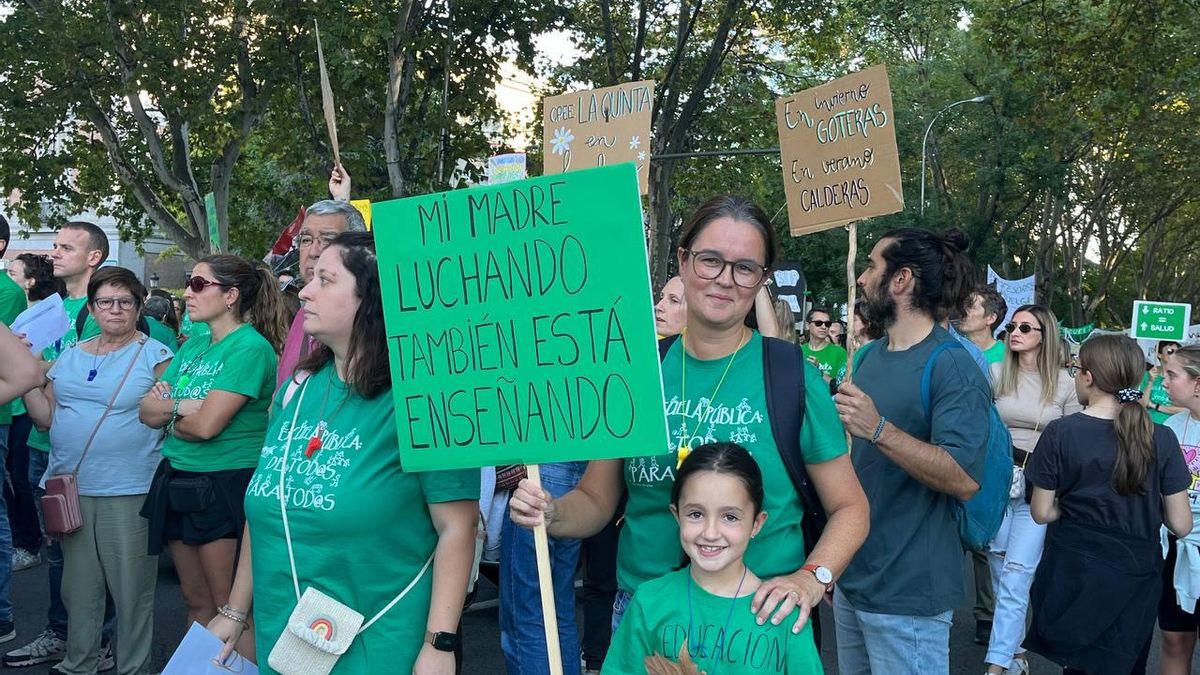 Un momento de la protesta por la vivienda.