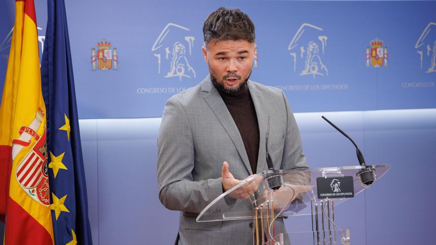 El portavoz de ERC en el Congreso, Gabriel Rufián.