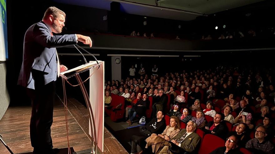 El presidente de Iustitia Europa (IE), Luis María Pardo, ha presentado en el Teatro Amaya de Madrid su ‘Contrato electoral', el 29 de marzo de 2025.