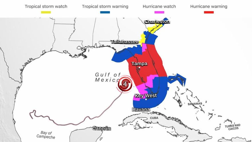 Trayectoria del huracán Milton, en vivo: dónde está en tiempo real y hacia dónde se dirige