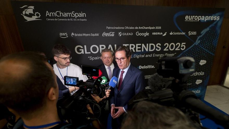 El presidente de la CEOE, Antonio Garamendi