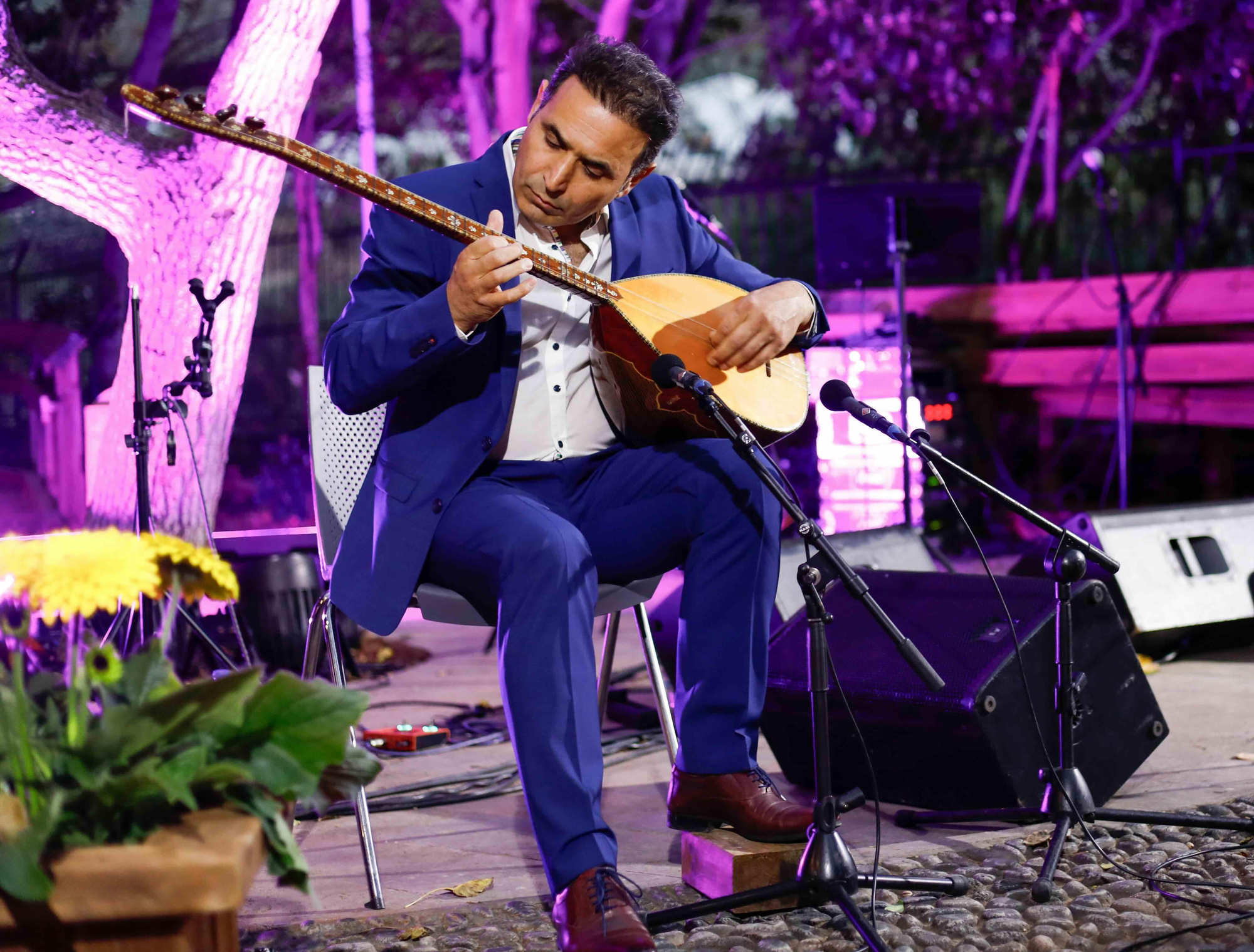 Música en la inauguración del Huerto de las Flores de Agaete.