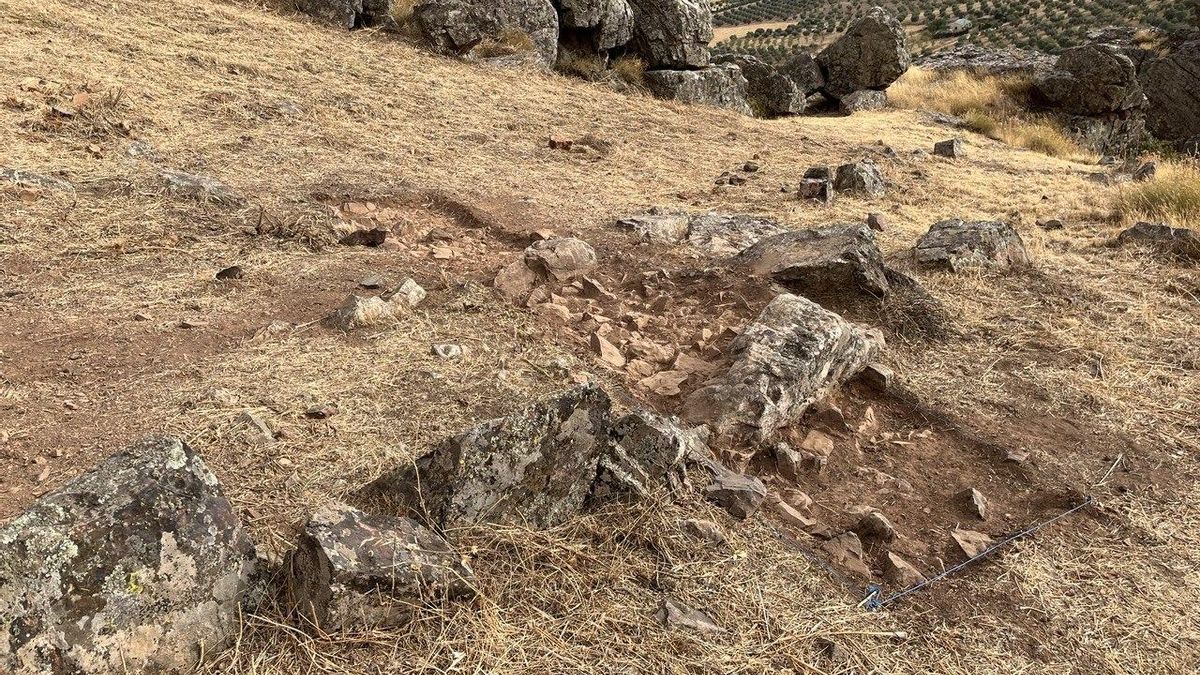Parte meridional del yacimiento arqueológico de 'La Chorrera' en agosto de 2025