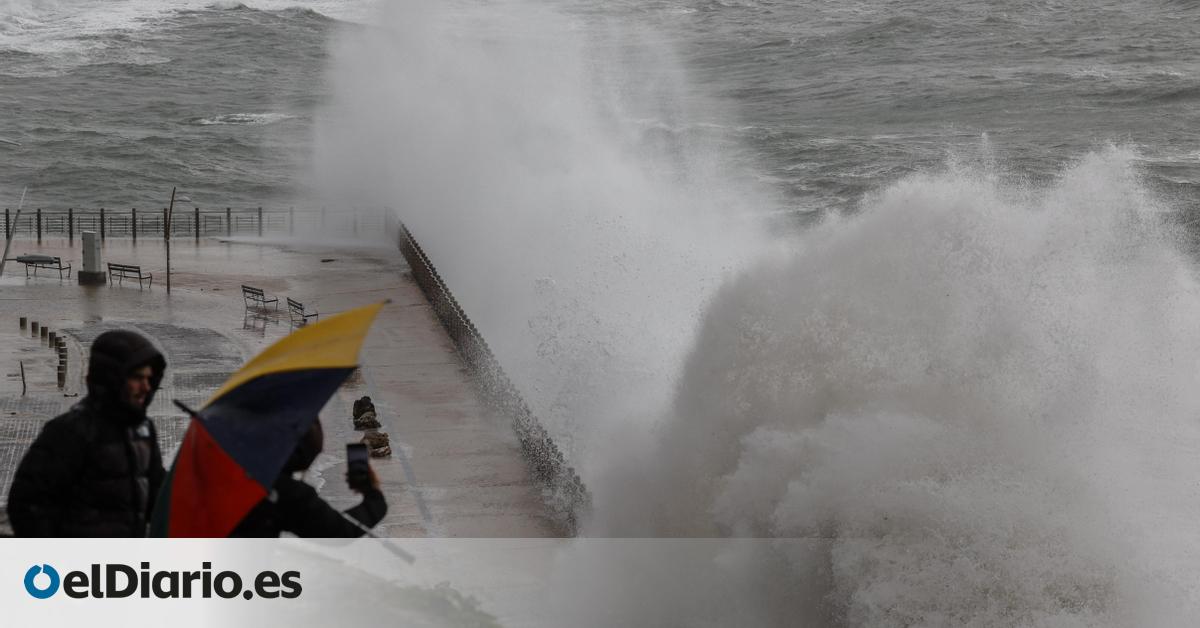 EL TIEMPO
La borrasca Benjamín barre hoy la península y pone en aviso rojo al litoral cantábrico por olas de 8 metros
