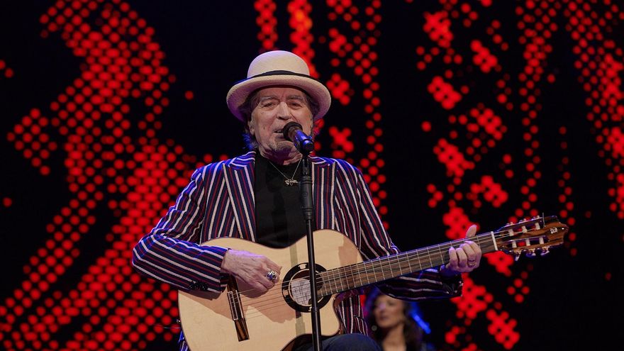 Joaquín Sabina en concierto.