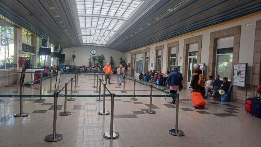 Una estación en Cantabria, durante el apagón.