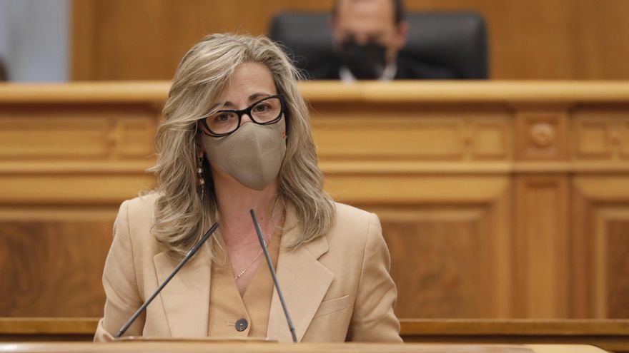 Lola Merino en el pleno de las Cortes