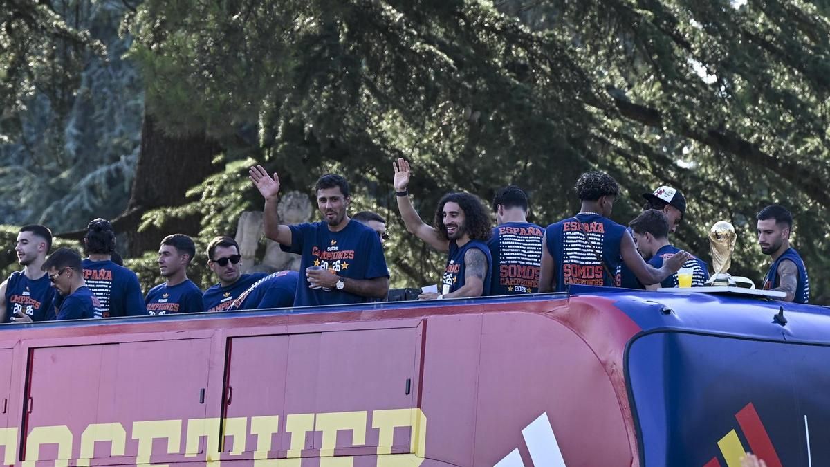 Celebración de España por el Mundial, última hora en directo: la selección ya recorre las calles de Madrid