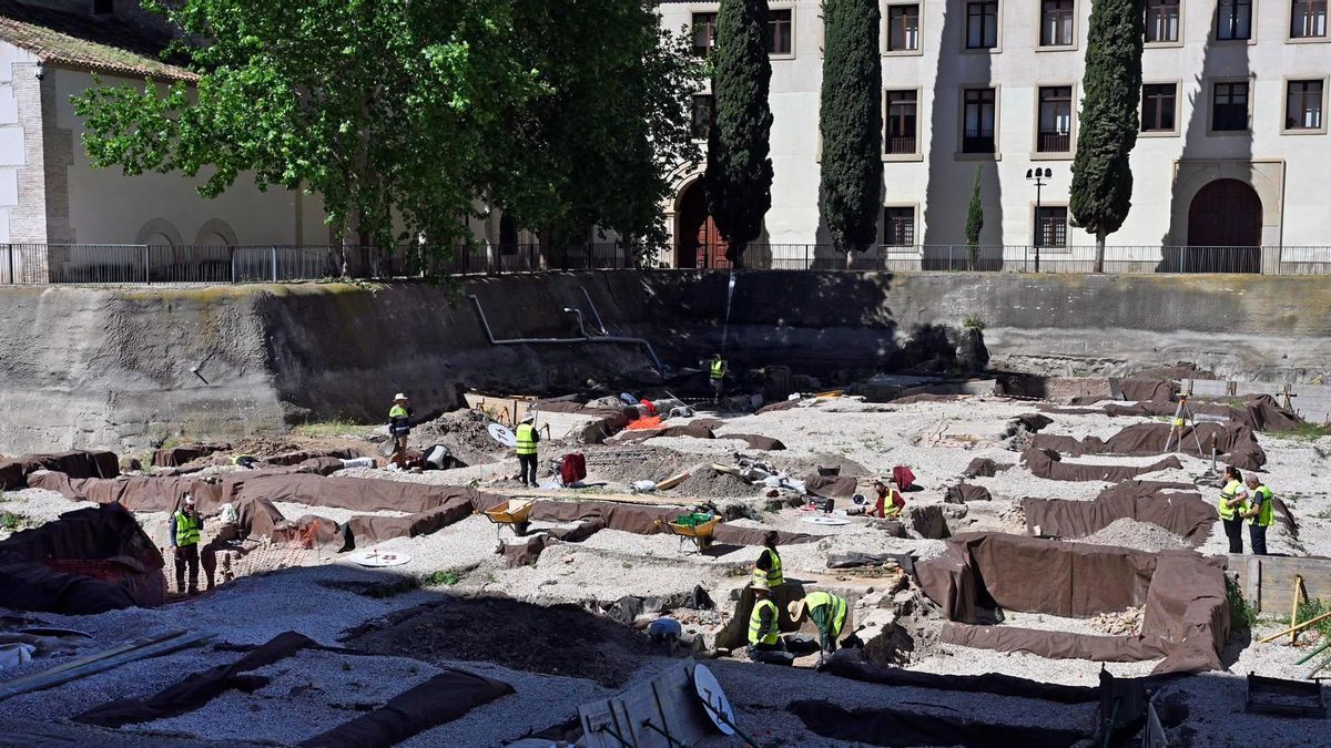 Vista general del Yacimiento de San Esteban, un complejo arqueológico urbano de época andalusí cuyos primeros restos aparecieron en 2009.