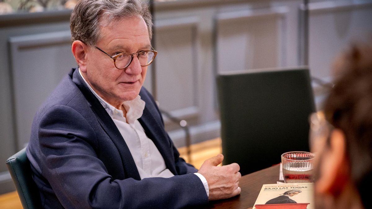 Castresana, durante la entrevista