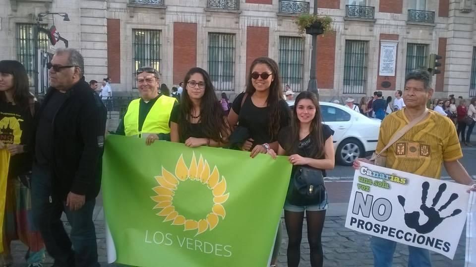 Manifestaciones contra las prospecciones petrolíferas de Repsol en aguas cercanas a Canarias. (Madrid). Foto: SaveCanarias.